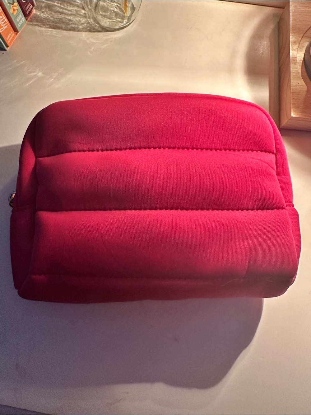 SEPHORA Quilted Pink Travel Makeup Pouch